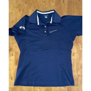 Women’s Large Navy Equine Couture Short Sleeve Horseback Riding